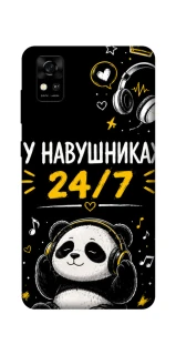 Чехол на ZTE Blade A31 У навушниках 24/7 фото 1 из 1
