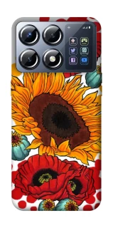Чохол на Xiaomi POCO X8 Pro Соняшники та маки фото 1 з 1