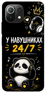 Чохол на Xiaomi Mi 11 Lite У навушниках 24/7 фото 1 з 1