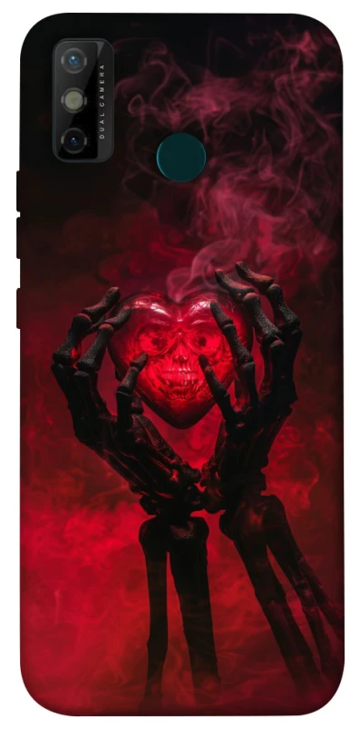 Чохол на TECNO Spark 6 Go Heart in the hands of a skeleton фото 1 з 1