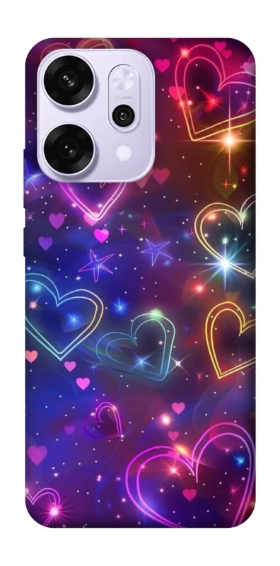 Чохол на Oppo Reno 14 Pro Drawn hearts фото 1 з 1