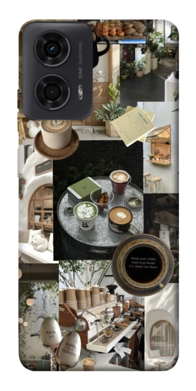 Чохол на Motorola Moto G24 Coffee collage ver.4 фото 1 з 1