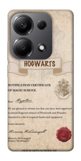 Чехол на Xiaomi Redmi Note 13 Pro 5G The Hogwarts acceptance letter фото 1 из 1