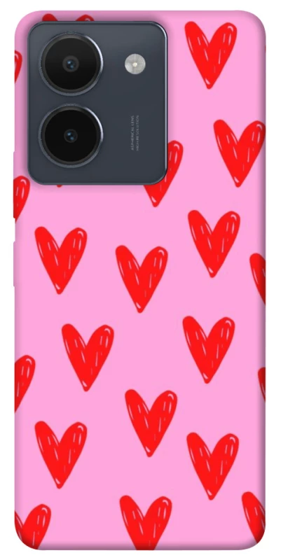 Чохол на Vivo Y36 Red hearts 2 фото 1 з 1