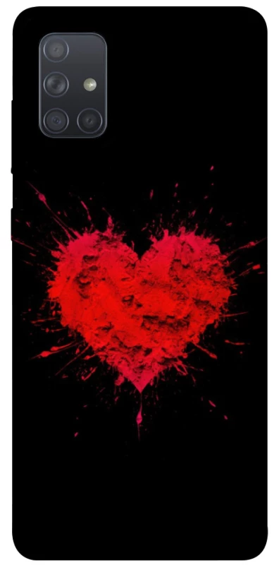 Чохол на Samsung Galaxy A71 Splash heart фото 1 з 1