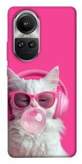 Чехол на Oppo Reno 10 Pink kitty фото 1 из 1
