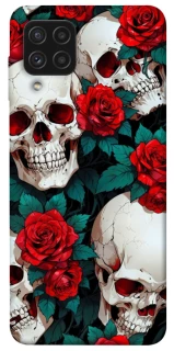 Чохол на Samsung Galaxy A22 4G skull and rose фото 1 з 1