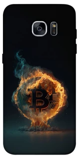 Чохол на Samsung G935F Galaxy S7 Edge Fire Bitcoin фото 1 з 1