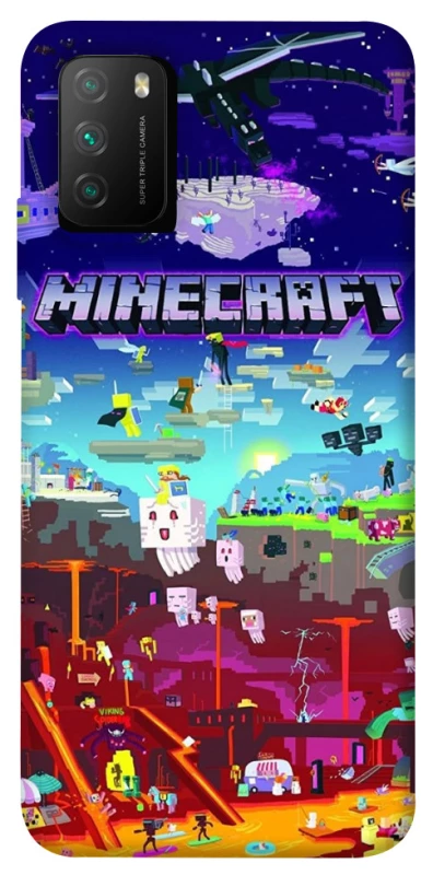 Чехол на Xiaomi Poco M3 Minecraft world фото 1 из 1