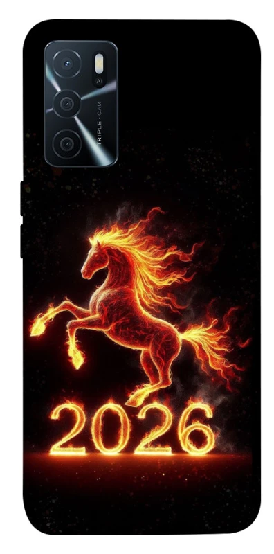 Чохол на Oppo A16s / A16 Red Fire Horse ver.1 фото 1 з 1