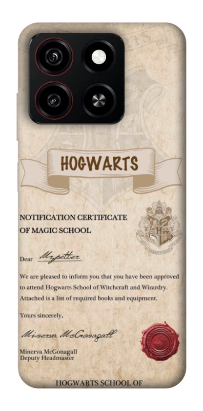 Чехол на ZTE Blade A35 4G The Hogwarts acceptance letter фото 1 из 1