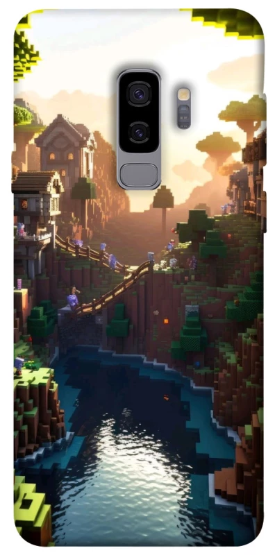 Чехол на Samsung Galaxy S9+ Minecraft sunset фото 1 из 1