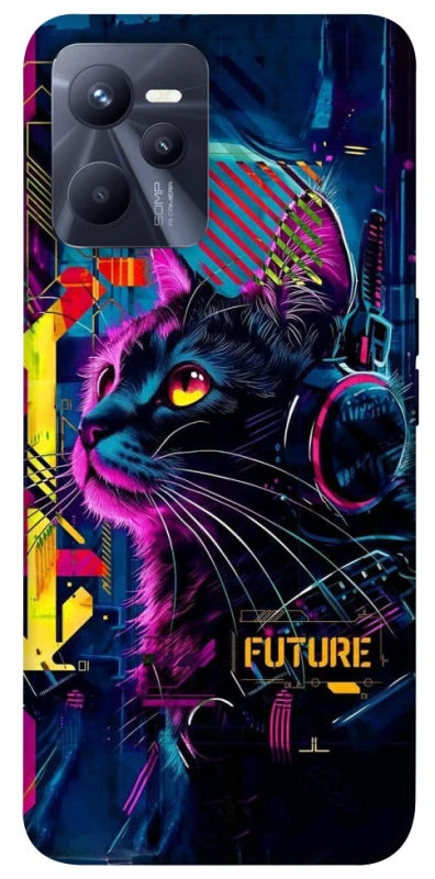 Чохол на Realme C35 Cyber Cat v2 фото 1 з 1