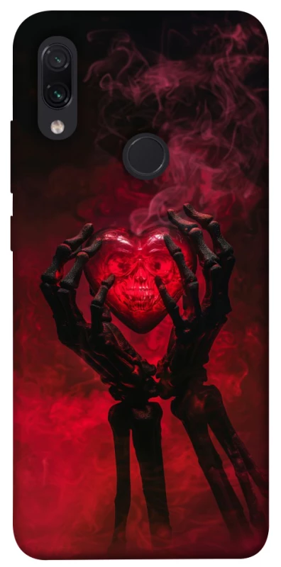 Чехол на Xiaomi Redmi Note 7 / Note 7 Pro / Note 7s Heart in the hands of a skeleton фото 1 из 1