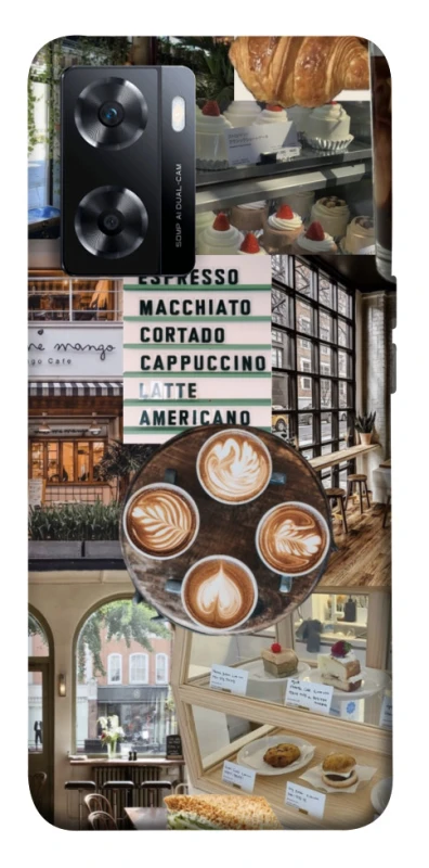 Чохол на OnePlus Nord N20 SE Coffee collage ver.5 фото 1 з 1