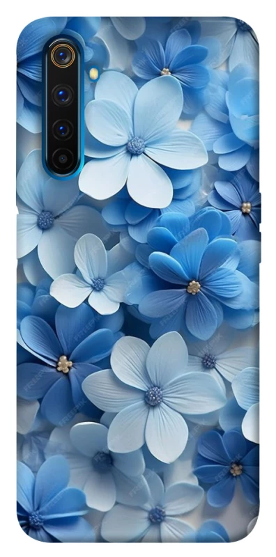 Чохол на Realme 6 Pro Сині квіти фото 1 з 1