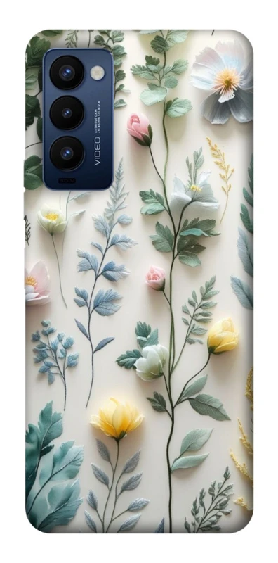 Чехол на TECNO Camon 18 Pro Floral design ver.4 фото 1 из 1