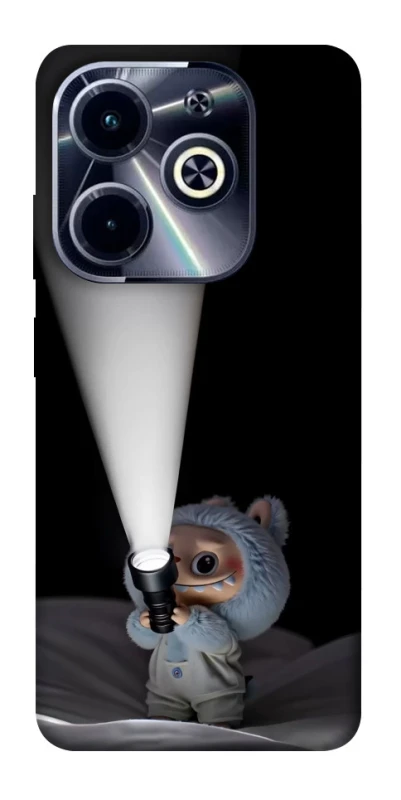 Чохол на Infinix Hot 40i Labubu with flashlight ver.3 фото 1 з 1