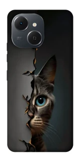 Чохол на TECNO Spark 40C Кіт-підглядач v2 фото 1 з 1