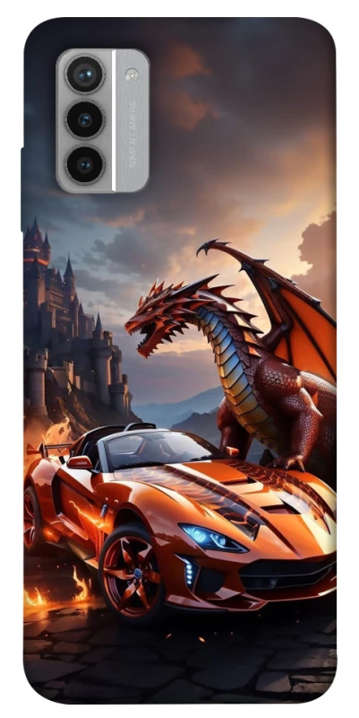 Чехол на Nokia G42 Сar and dragon фото 1 из 1