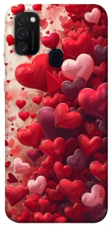 Чохол на Samsung Galaxy M21 Many hearts фото 1 з 1