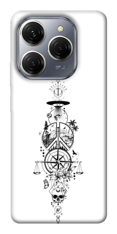 Чехол на TECNO Spark 20 Pro Tattoo ver.7 фото 1 из 1