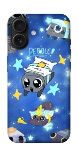 Чехол на Apple iPhone 16 Pebble kitten stars фото 1 из 1