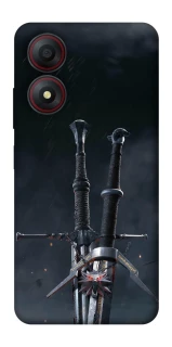 Чохол на ZTE Blade A34 4G Мечі Ведьмака фото 1 з 1