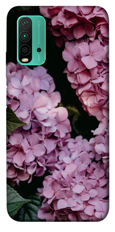 Чохол на Xiaomi Redmi Note 9 4G / Redmi 9 Power Рожеві гартензії фото 1 з 1