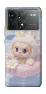 Чохол на Xiaomi Poco F6 Pro Labubu swimming фото 1 з 1