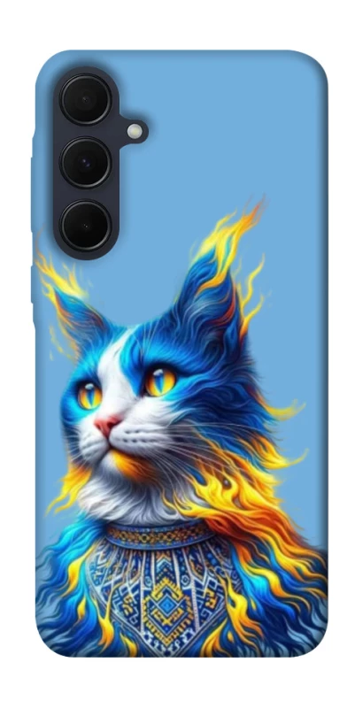 Чехол на Samsung Galaxy A35 Кот патриот фото 1 из 1