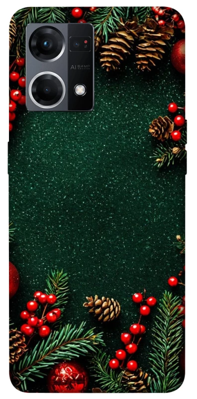 Чехол на Oppo Reno 7 4G Новогодний v30 фото 1 из 1