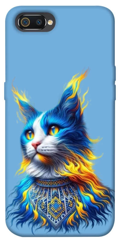 Чехол на Realme C2 Кот патриот фото 1 из 1