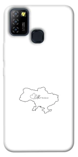 Чохол на Infinix Hot 10 Lite Ukraine map фото 1 з 1