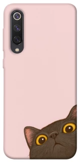Чехол на Xiaomi Mi 9 SE Peeping cat фото 1 из 1