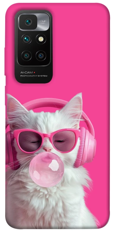 Чехол на Xiaomi Redmi 10 Pink kitty фото 1 из 1