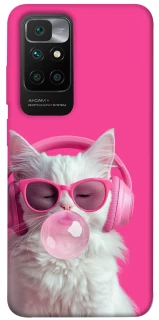 Чехол на Xiaomi Redmi 10 Pink kitty фото 1 из 1