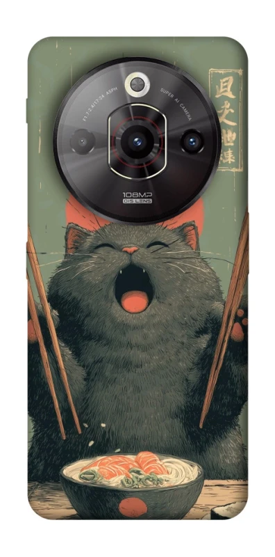 Чехол на ZTE Nubia Focus Pro Hungry Cat фото 1 из 1