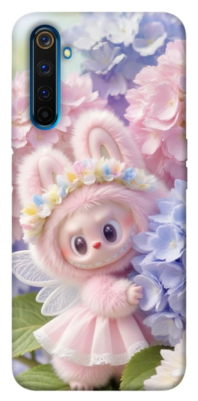 Чохол на Realme 6 Pro Labubu & Flowers ver.1 фото 1 з 1