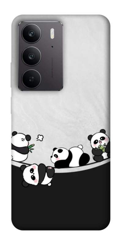 Чохол на Realme C75 Four pandas фото 1 з 1