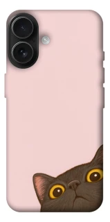 Чехол на Apple iPhone 17 (6.3") Peeping cat фото 1 Чехол на Apple iPhone 17 (6.3") Peeping cat фото 1 из 1