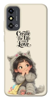 Чехол на ZTE Blade A53 Create the life you love фото 1 из 1