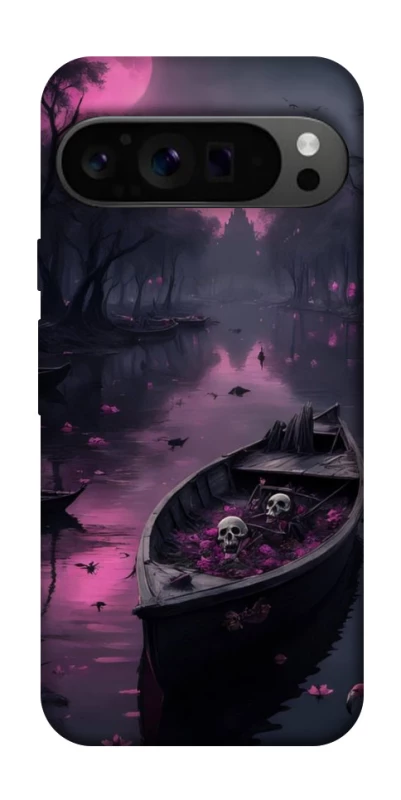 Чехол на Google Pixel 9 Pro Boat and flamingo фото 1 из 1