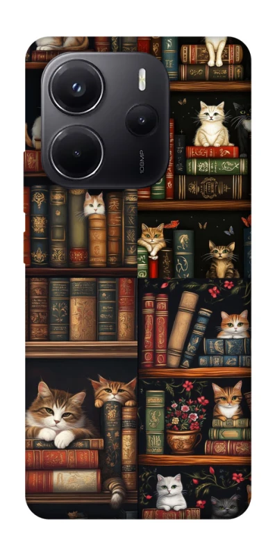 Чохол на Xiaomi Redmi Note 14 5G Cats & Books фото 1 з 1