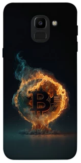 Чохол на Samsung J600F Galaxy J6 (2018) Fire Bitcoin фото 1 з 1