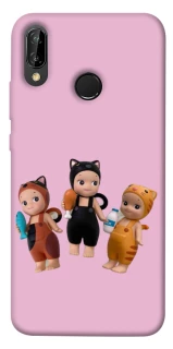 Чохол на Huawei P20 Lite Cat Cafe Trio фото 1 Чохол на Huawei P20 Lite Cat Cafe Trio фото 1 з 1