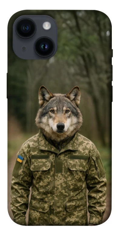 Чехол на Apple iPhone 14 (6.1") Волк защитник фото 1 из 1