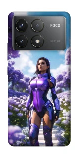 Чохол на Xiaomi Poco F6 Pro Cyber space girl ver.4 фото 1 з 1
