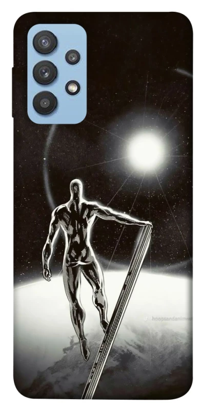 Чехол на Samsung Galaxy M32 Серебряный сёрфер фото 1 из 1