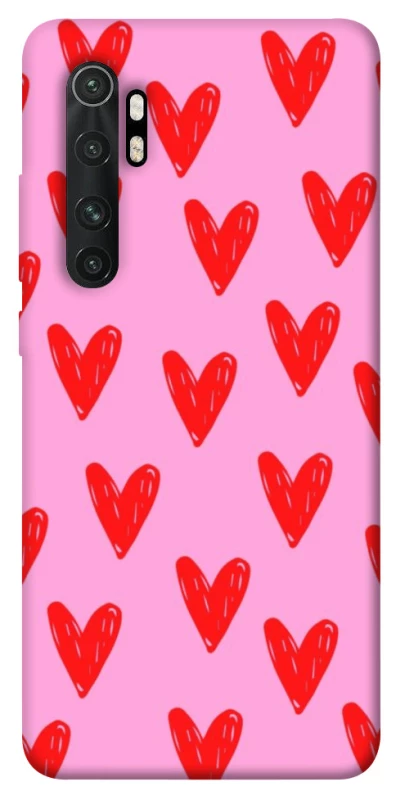 Чохол на Xiaomi Mi Note 10 Lite Red hearts 2 фото 1 з 1